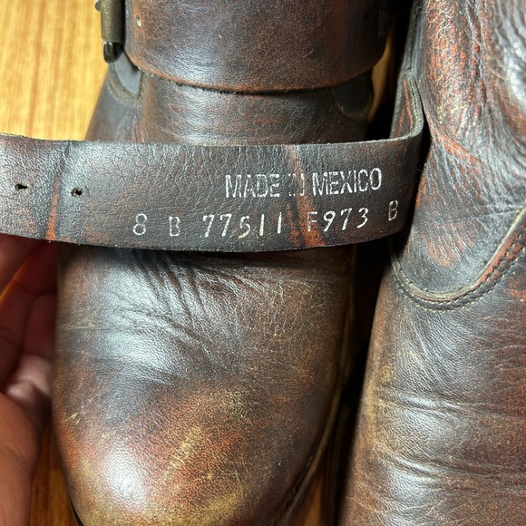 Frye Leather Short Boot Veronica Moto - Picture 9 of 12